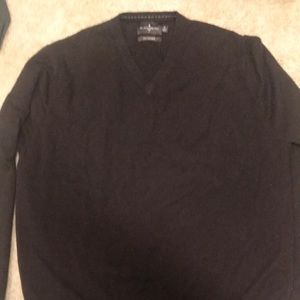 100% cashmere brown v neck men’s sweater